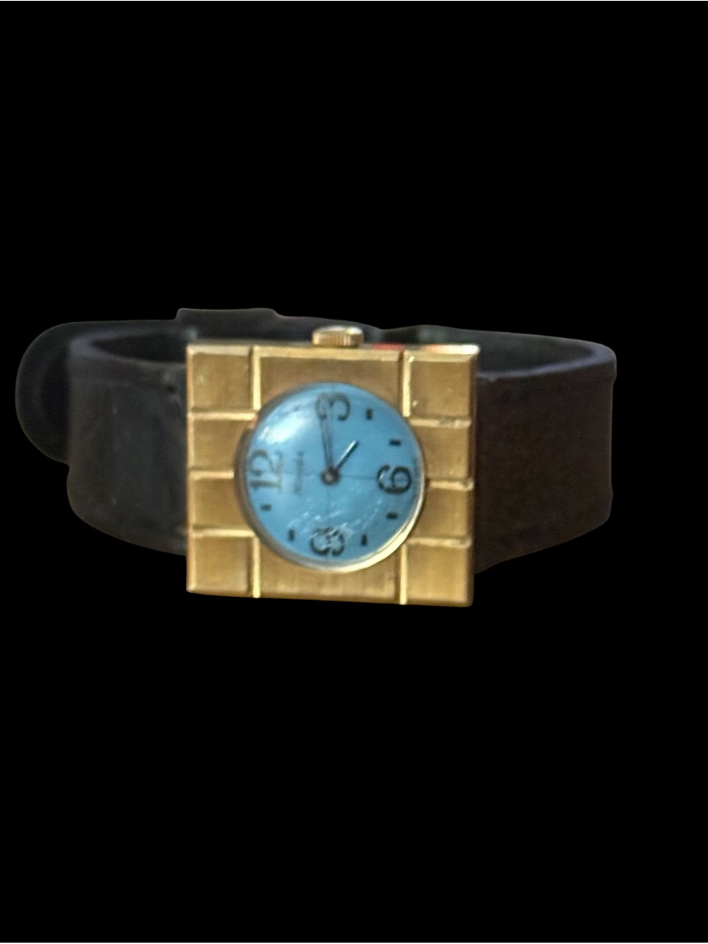 Vintage Nivada analog leather watch